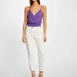 Débardeur Bretelles Fines Smocké Violet Fonce Femme 7 Débardeur Bretelles Fines Smocké Violet Fonce Femme -Morgandetoi Boutique debardeur bretelles fines smocke violet fonce femme vue5 32536300939130311