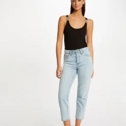 Débardeur Bretelles Larges à Ornements Noir Femme -Morgandetoi Boutique debardeur bretelles larges a ornements noir femme vue5 32536300941910100