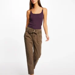 Débardeur Bretelles Larges Avec Chaînes Prune Femme -Morgandetoi Boutique debardeur bretelles larges avec chaines prune femme vue5 32536300928640505