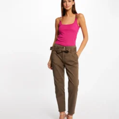 Débardeur Bretelles Larges Avec Chaînes Rose Fonce Femme -Morgandetoi Boutique debardeur bretelles larges avec chaines rose fonce femme vue5 32536300928640515