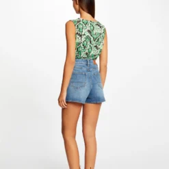 Débardeur Col Cache-coeur Imprimé Multico Femme -Morgandetoi Boutique debardeur col cache coeur imprime multico femme vue2 32536300954210900