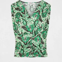 Débardeur Col Cache-coeur Imprimé Multico Femme -Morgandetoi Boutique debardeur col cache coeur imprime multico femme vue3 32536300954210900