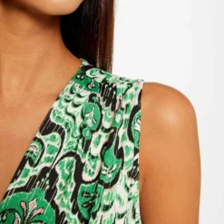 Débardeur Col Cache-coeur Imprimé Multico Femme -Morgandetoi Boutique debardeur col cache coeur imprime multico femme vue4 32536300954210900