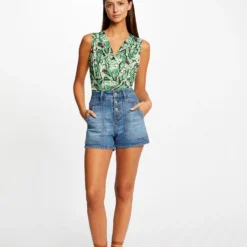 Débardeur Col Cache-coeur Imprimé Multico Femme -Morgandetoi Boutique debardeur col cache coeur imprime multico femme vue5 32536300954210900