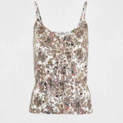 Débardeur Col En V Imprimé Cachemire Multico Femme -Morgandetoi Boutique debardeur col en v imprime cachemire multico femme vue3 32536300954300900