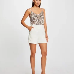 Débardeur Col En V Imprimé Cachemire Multico Femme -Morgandetoi Boutique debardeur col en v imprime cachemire multico femme vue5 32536300954300900