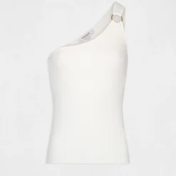 Débardeur Pull Asymétrique Avec Boucle Ecru Femme -Morgandetoi Boutique debardeur pull asymetrique avec boucle ecru femme vue3 32536300942930201
