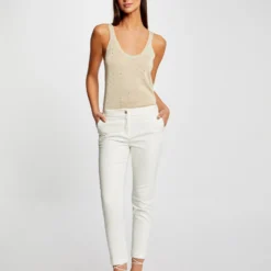 Débardeur Pull Avec Bretelles Beige Femme -Morgandetoi Boutique debardeur pull avec bretelles beige femme vue5 32536300937760202