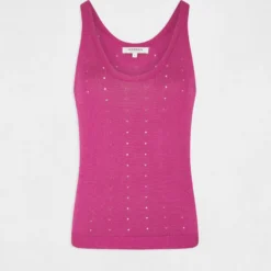 Débardeur Pull Avec Bretelles Framboise Femme 8 Débardeur Pull Avec Bretelles Framboise Femme -Morgandetoi Boutique debardeur pull avec bretelles framboise femme vue3 32536300937760502