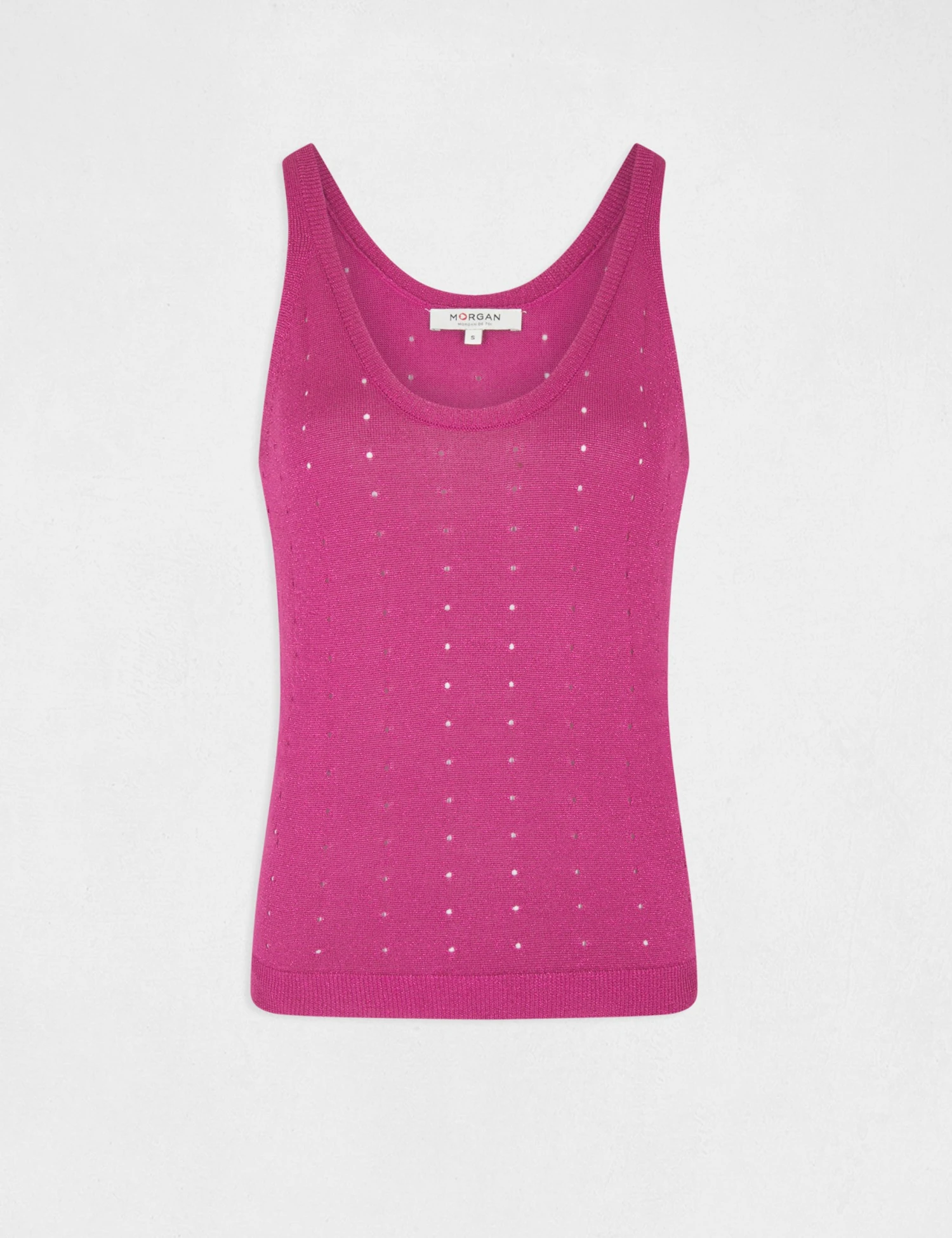 Débardeur Pull Avec Bretelles Framboise Femme 4 Débardeur Pull Avec Bretelles Framboise Femme – Image 4