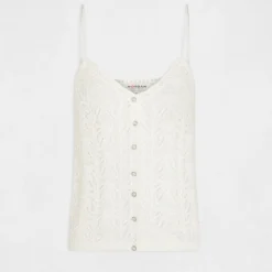 Débardeur Pull Avec Col En V Ecru Femme -Morgandetoi Boutique debardeur pull avec col en v ecru femme vue3 32536300938030201