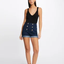 Débardeur Pull Avec Col En V Noir Femme -Morgandetoi Boutique debardeur pull avec col en v noir femme vue5 32536300942800100