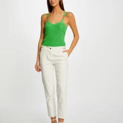 Débardeur Pull Avec Ornements Vert Femme -Morgandetoi Boutique debardeur pull avec ornements vert femme vue5 32536300937690600