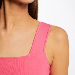 Débardeur Pull Bretelles Larges Rose Femme -Morgandetoi Boutique debardeur pull bretelles larges rose femme vue4 32536300910440503