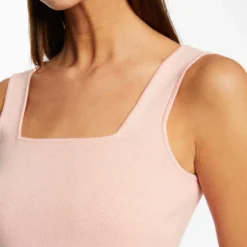 Débardeur Pull Bretelles Larges Rose Moyen Femme -Morgandetoi Boutique debardeur pull bretelles larges rose moyen femme vue4 32536300910440514