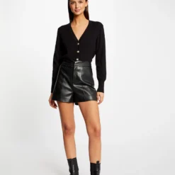 Gilet Col En V Manches Longues Noir Femme 7 Gilet Col En V Manches Longues Noir Femme -Morgandetoi Boutique gilet col en v manches longues noir femme vue5 32536300950230100