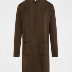 Gilet Long Droit Col Ouvert Vert Fonce Femme 8 Gilet Long Droit Col Ouvert Vert Fonce Femme -Morgandetoi Boutique gilet long droit col ouvert vert fonce femme vue3 32536300952380601