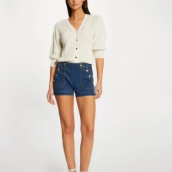 Gilet Manches 3/4 Avec Détails Torsades Beige Femme 7 Gilet Manches 3/4 Avec Détails Torsades Beige Femme -Morgandetoi Boutique gilet manches 34 avec details torsades beige femme vue5 32536300954430202