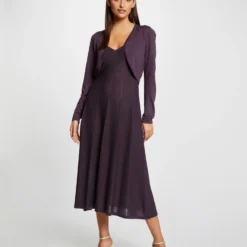 Gilet Manches Longues Col Ouvert Prune Femme 7 Gilet Manches Longues Col Ouvert Prune Femme -Morgandetoi Boutique gilet manches longues col ouvert prune femme vue5 32536300931230505