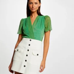 Jupe City Droite Boutonnée Ecru Femme 7 Jupe City Droite Boutonnée Ecru Femme -Morgandetoi Boutique jupe city droite boutonnee ecru femme vue5 32536300918860201