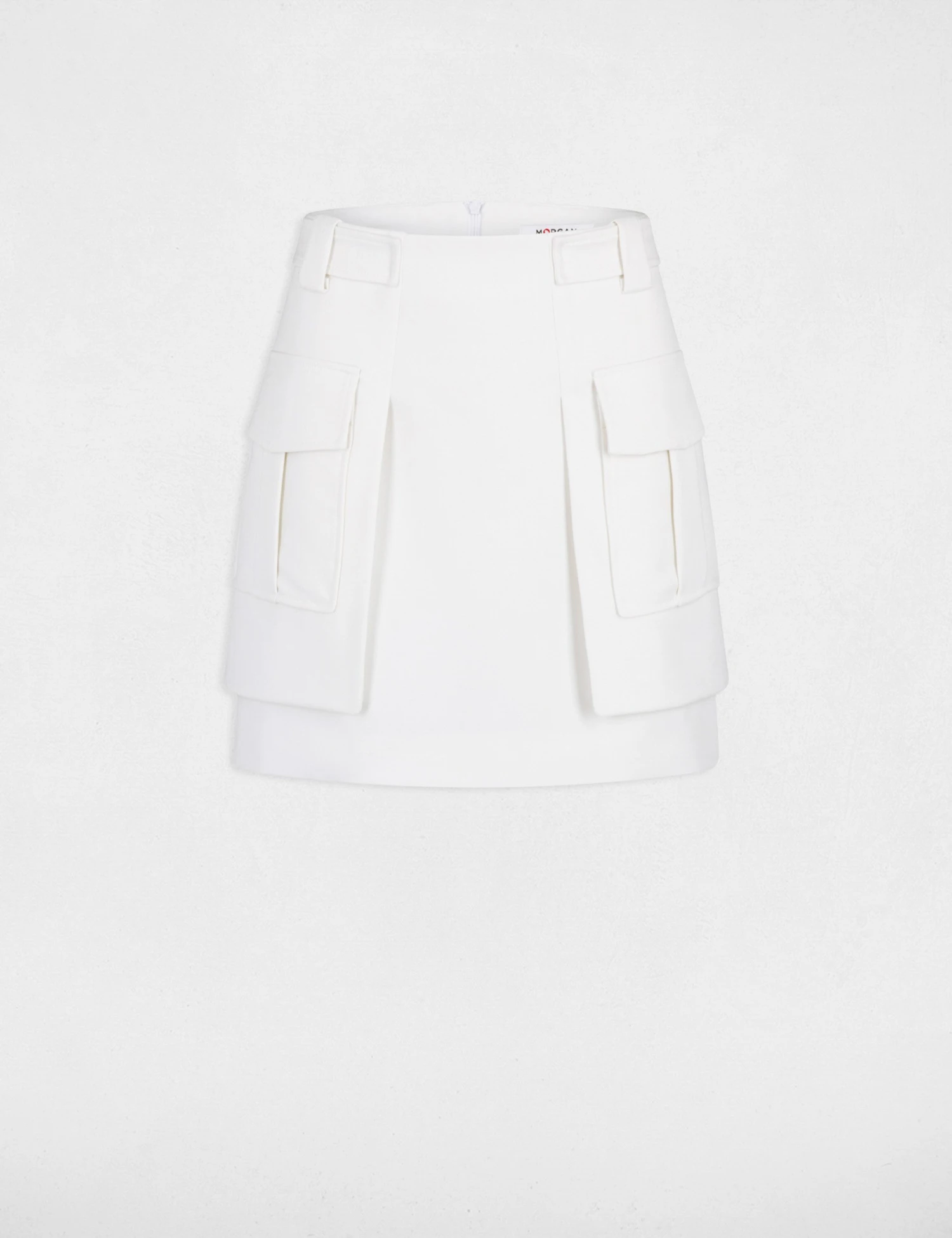 Jupe Droite Avec Poches Latérales Ecru Femme 5 Jupe Droite Avec Poches Latérales Ecru Femme – Image 5