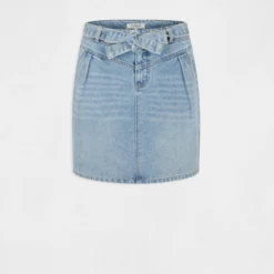 Jupe Droite Ceinturée En Jean Jean Stone Femme 8 Jupe Droite Ceinturée En Jean Jean Stone Femme -Morgandetoi Boutique jupe droite ceinturee en jean jean stone femme vue3 32536300929840308