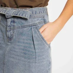 Jupe Droite Ceinturée En Jean Jean Stone Femme 9 Jupe Droite Ceinturée En Jean Jean Stone Femme -Morgandetoi Boutique jupe droite ceinturee en jean jean stone femme vue4 32536300929840308
