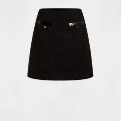 Jupe Droite Détails Vinyle Noir Femme 8 Jupe Droite Détails Vinyle Noir Femme -Morgandetoi Boutique jupe droite details vinyle noir femme vue3 32536300949390100