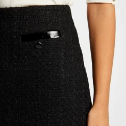 Jupe Droite Détails Vinyle Noir Femme 9 Jupe Droite Détails Vinyle Noir Femme -Morgandetoi Boutique jupe droite details vinyle noir femme vue4 32536300949390100