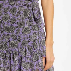 Jupe Droite Imprimé Cachemire Parme Femme -Morgandetoi Boutique jupe droite imprime cachemire parme femme vue4 32536300894250508