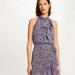 Jupe Droite Imprimé Cachemire Parme Femme -Morgandetoi Boutique jupe droite imprime cachemire parme femme vue5 32536300894250508