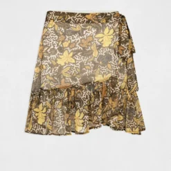 Jupe évasée Imprimé Végétal Multico Femme 8 Jupe évasée Imprimé Végétal Multico Femme -Morgandetoi Boutique jupe evasee imprime vegetal multico femme vue3 32536300897340900