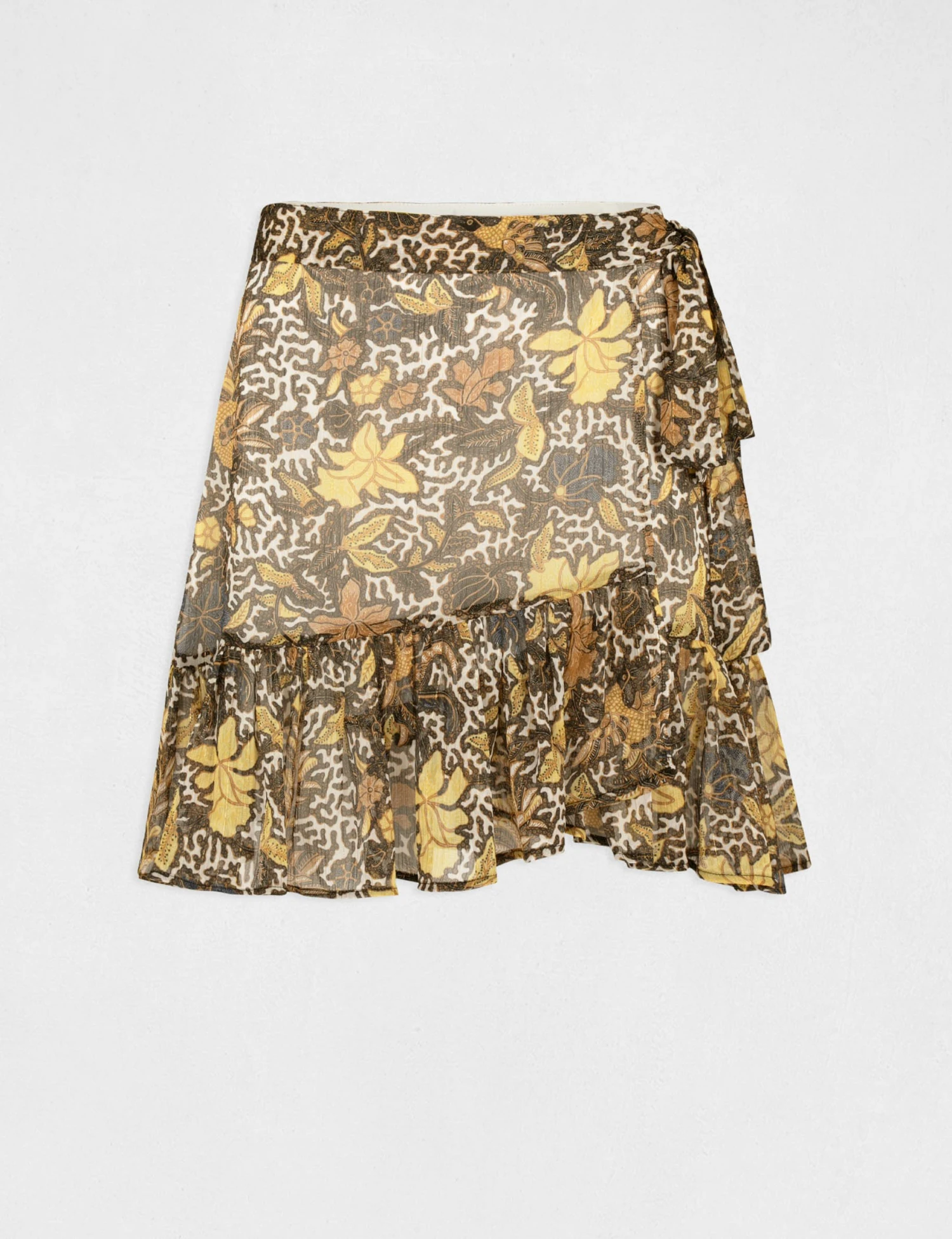 Jupe évasée Imprimé Végétal Multico Femme 4 Jupe évasée Imprimé Végétal Multico Femme – Image 4