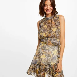 Jupe évasée Imprimé Végétal Multico Femme 7 Jupe évasée Imprimé Végétal Multico Femme -Morgandetoi Boutique jupe evasee imprime vegetal multico femme vue5 32536300897340900