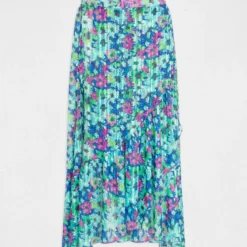 Jupe Longue évasée Imprimé Floral Multico Femme -Morgandetoi Boutique jupe longue evasee imprime floral multico femme vue3 32536300952600900