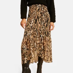 Jupe Longue Portefeuille Imprimée Multico Femme -Morgandetoi Boutique jupe longue portefeuille imprimee multico femme vue5 32536300936660900