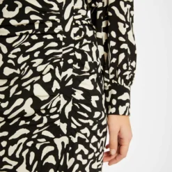 Jupe Midi Droite Imprimé Abstrait Multico Femme -Morgandetoi Boutique jupe midi droite imprime abstrait multico femme vue4 32536300940820900