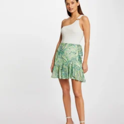 Jupe Portefeuille Imprimé Cachemire Multico Femme