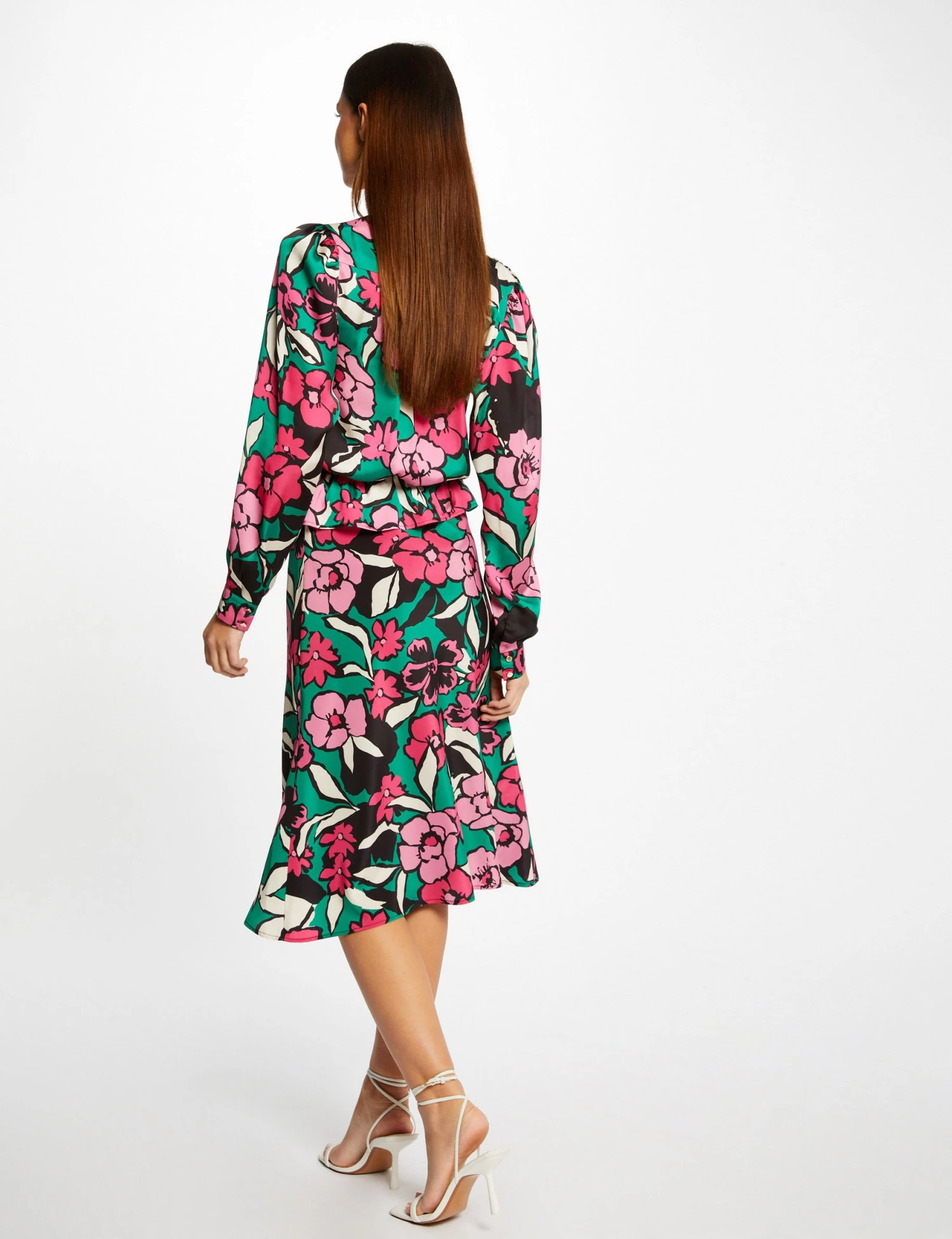 Jupe Trapèze Imprimé Floral Multico Femme 2 Jupe Trapèze Imprimé Floral Multico Femme – Image 2