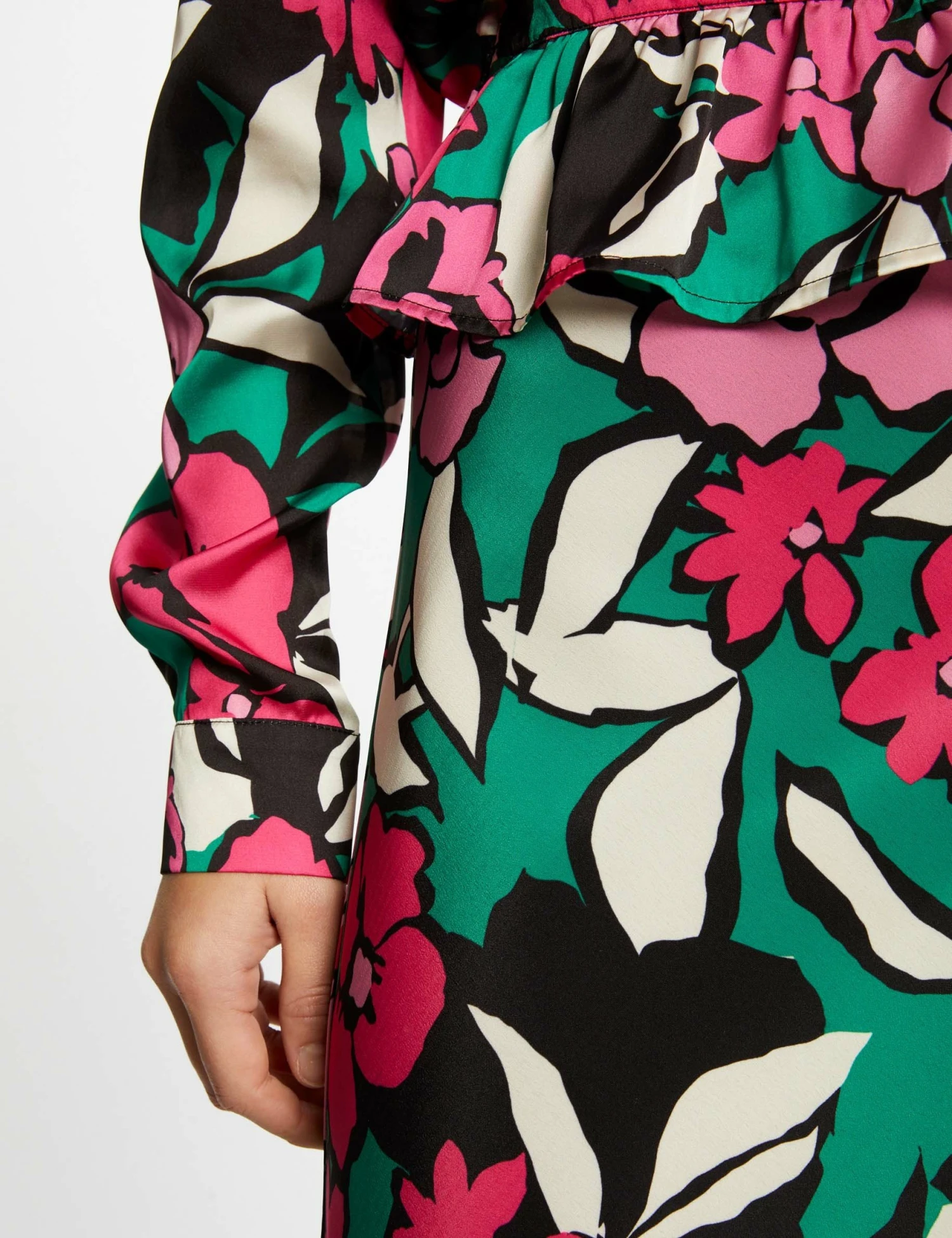 Jupe Trapèze Imprimé Floral Multico Femme 5 Jupe Trapèze Imprimé Floral Multico Femme – Image 5