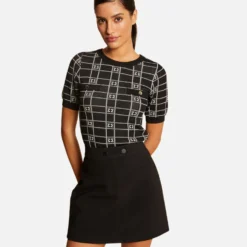 Jupe Trapèze Taille Haute Noir Femme 7 Jupe Trapèze Taille Haute Noir Femme -Morgandetoi Boutique jupe trapeze taille haute noir femme vue5 32536300929370100