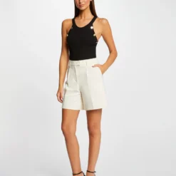 Pull Débardeur Avec Boutons Noir Femme -Morgandetoi Boutique pull debardeur avec boutons noir femme vue5 32536300943550100