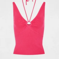 Pull Débardeur Avec Dos Nu Rose Fonce Femme 8 Pull Débardeur Avec Dos Nu Rose Fonce Femme -Morgandetoi Boutique pull debardeur avec dos nu rose fonce femme vue3 32536300931180515