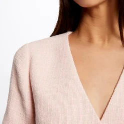 Robe Ajustée Boutonnée Rose Femme -Morgandetoi Boutique robe ajustee boutonnee rose femme vue6 32536300946650503