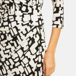 Robe Ajustée Drapée Imprimée Ecru Femme 8 Robe Ajustée Drapée Imprimée Ecru Femme -Morgandetoi Boutique robe ajustee drapee imprimee ecru femme vue6 32536300923560201