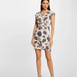 Robe Ajustée Imprimé Floral Multico Femme -Morgandetoi Boutique robe ajustee imprime floral multico femme vue5 32536300955270900