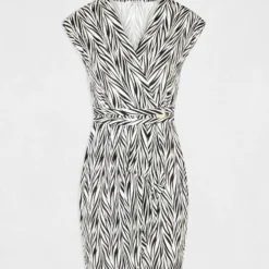 Robe Ajustée Imprimé Géométrique Multico Femme 10 Robe Ajustée Imprimé Géométrique Multico Femme -Morgandetoi Boutique robe ajustee imprime geometrique multico femme vue3 32536300945600900