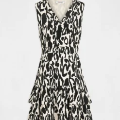 Robe Cintrée à Volants Imprimé Animalier Multico Femme -Morgandetoi Boutique robe cintree a volants imprime animalier multico femme vue3 32536300942880900