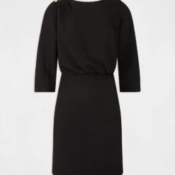 Robe Cintrée Dos Ouvert Noir Femme 10 Robe Cintrée Dos Ouvert Noir Femme -Morgandetoi Boutique robe cintree dos ouvert noir femme vue3 32536300948660100