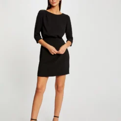 Robe Cintrée Dos Ouvert Noir Femme 9 Robe Cintrée Dos Ouvert Noir Femme -Morgandetoi Boutique robe cintree dos ouvert noir femme vue5 32536300948660100